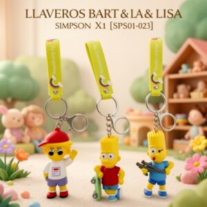 LLAVEROS BART & LISA SIMPSON X1 [SPS01-023]