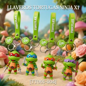 LLAVEROS TORTUGAS NINJA X1 [TT001-004]