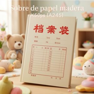 Sobre de papel madera X50ps [A245]