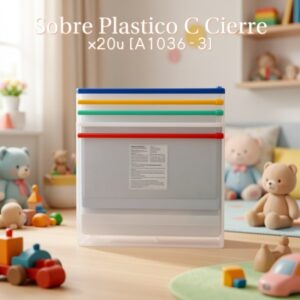 Sobre Plastico C Cierre x20u [A1036-3]