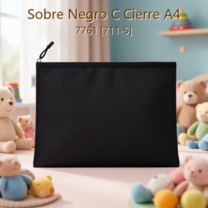 Sobre Negro C Cierre A4 7761 [711-5]