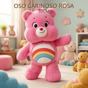 OSO CARIÑOSO ROSA 60CM