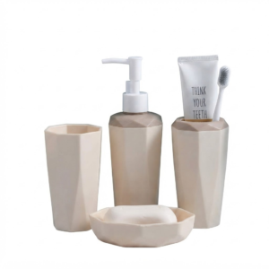 SET: JABONERA, VASO, DISPENSER JABON LIQUIDO, PORT