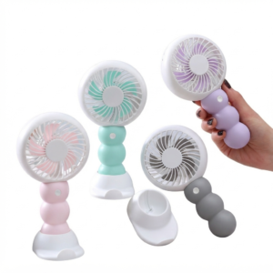 Ventilador de mano recargable con base de apoyo D80015