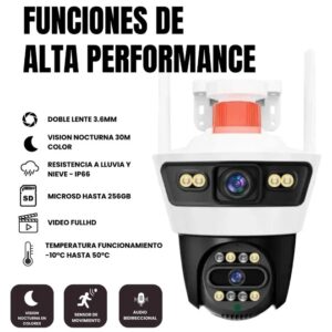 CAMARA JORTAN DOMO DOBLE C SIRENA EXTERIOR