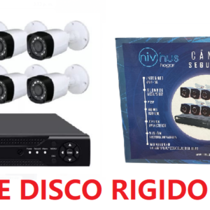 KIT CAMARAS X8 NIVHUS + DISCO 1TB