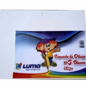 REPUESTO DIB N3 BLANCO X8HOJAS