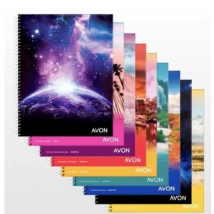 CUADERNO AVON 84HOJA RAYADO Y CUADRI 29X22CM XUND