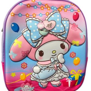 MOCHILA PERSONAJES SIMPLE 2 CIERRE 3D 32X28CM
