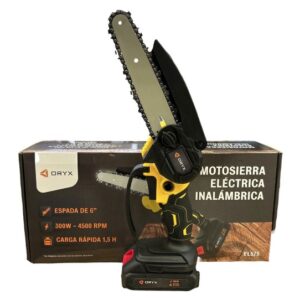 MINI MOTOSIERRA ORYX 300W RECARGABLE
