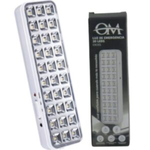 LUZ EMERGENCIA 30 LEDS 220V RECARGABLE