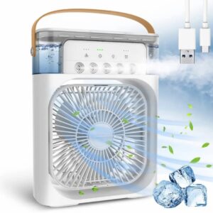 MINI VENTILADOR HUMEDIFICADOR 26X20CMS