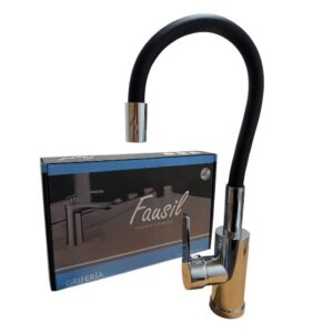 GRIFERIA FAUSIL FLEXIBLE GOMA NEGRA