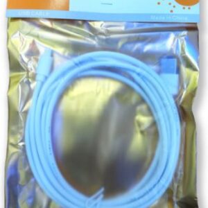 CABLE V8 3MTR GOMA BOLSA DORADA