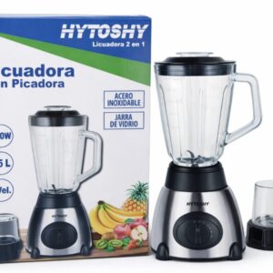 LICUADORA HYTOSHY ACERO VASO VIDRIO 800W