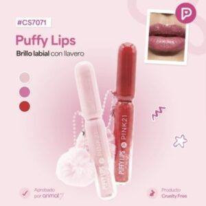PINK 21 LIP GLOSS C/ LLAVERO POMPÓN CS7071