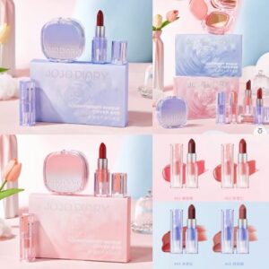 JOJO DIARY SET MAKEUP BASE CUSHION & LABIAL EN BARRA JJ015-D