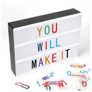 CARTEL LUMINOSO LED LETRAS COLORES A4 USB