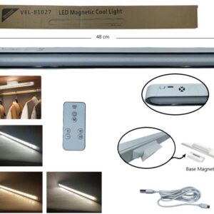 LAMPARA LED C/CONTROL REMOTO 3TONOS 40CM LARGO
