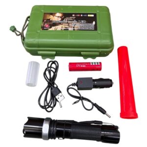 LINTERNA SWAT RECRGBLE VALIJA VERDE