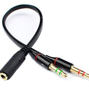 CABLE DIVISOR DE AUDIO 3.5MM A AUDIFNO-MICROFNO PC