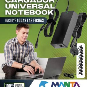 CARGADOR MANTA NOTEBOOK UNIVERSAL 120W