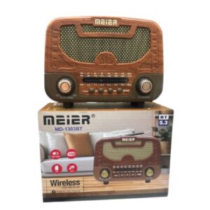 RADIO VINTAGE RECARGABLE AM-FM-BLUETOOTH-TF CARD