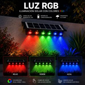 PANEL DE LUZ DOBLE RGB (CARGA SOLAR)