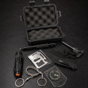 Kit de Supervivencia y Emergencia Multifunción con Estuche