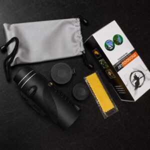 Monocular 40x60 con Enfoque Ajustable y Rosca para Trípode