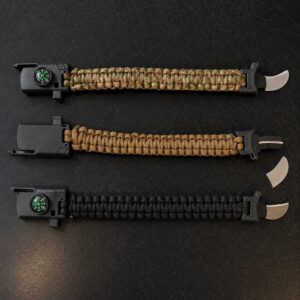 Pulsera de Supervivencia Paracord Multifunción con Brújula