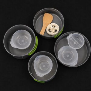 Set de Cocina Camping Completo con Ollas, Sartén, Bowls y Accesorios DS 301