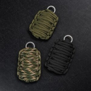 Kit de Supervivencia Compacto con Paracord, Pedernal y Accesorios de Pesca