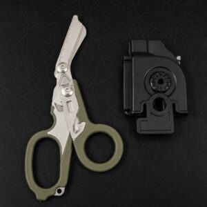 Tijera de Trauma Multifunción con Rompevidrios y Funda