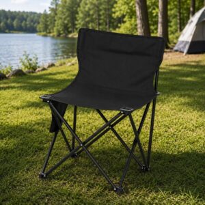 Silla Plegable de Pesca y Camping – Color Blanco o Negro