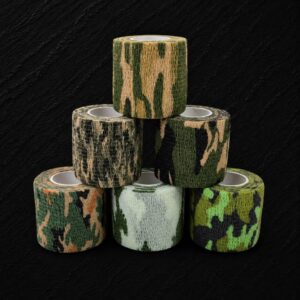 Cinta Wrap Táctica Autoadherente Camuflada – Colores Surtidos