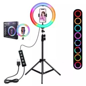ARO LED 14" (36CM) RGB TRIPOD 2.1 MTS