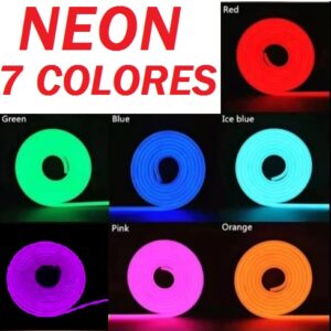 TIRA NEON 5MTS TRANFO COLORES