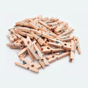 MINI BROCHES MADERA X 50