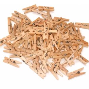 MINI BROCHES X 100 COLOR MADERA