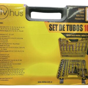 LLAVE TUBO 108PCS NIVHUS VALIJA
