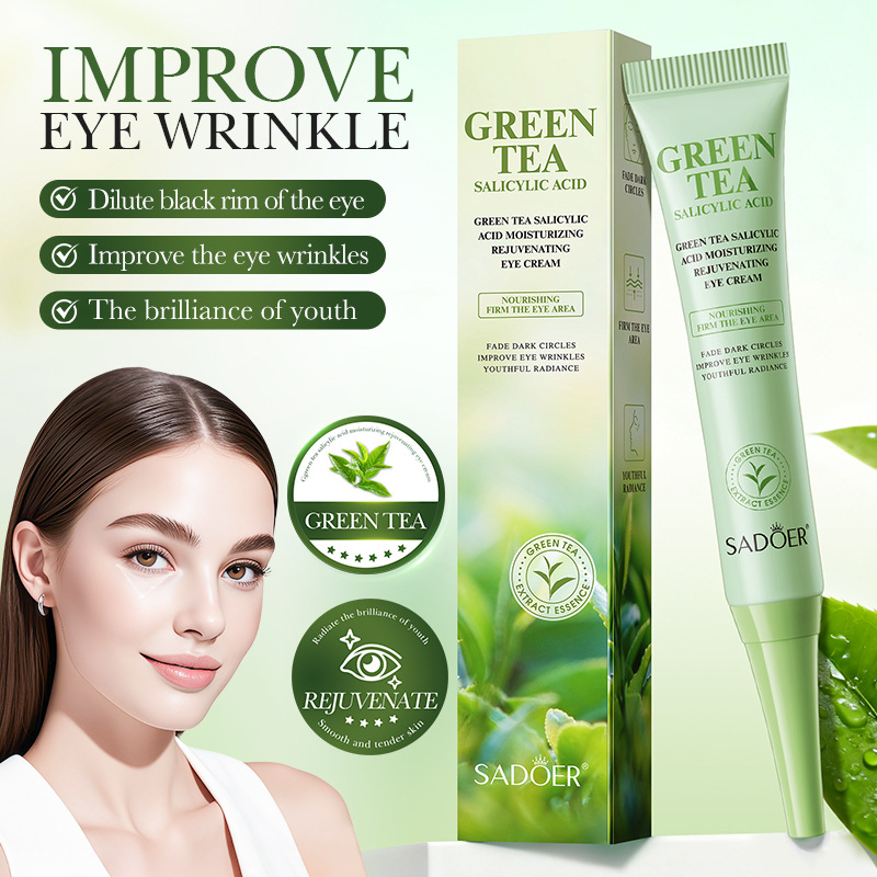 CREMA CONTORNO DE OJOS RENOVADORA Y NUTRITIVA CON TÉ VERDE Y ÁCIDO SALICÍLICO 20 G