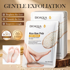 MASCARILLA EXFOLIANTE Y SUAVIZANTE PARA PIES CON PULPA ARROZ 35ML/PAIR