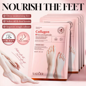 MASCARILLA PARA PIES HIDRATANTE SUAVIZANTE CON NIACINAMIDA Y COLAGENO 40ML