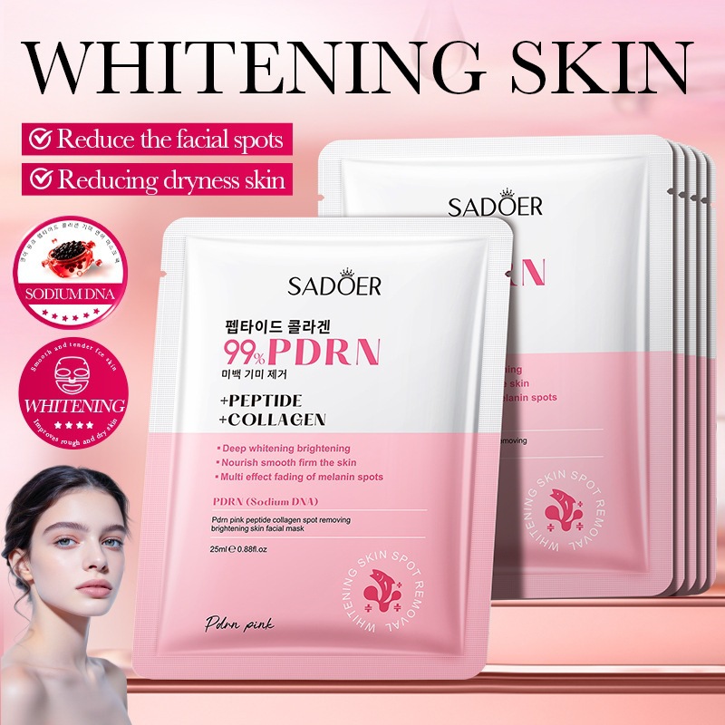 MASCARILLA FACIAL ILUMINADORA CON COLAGENO, PEPTIDOS ROSA Y ADN DE SALMON 25ML