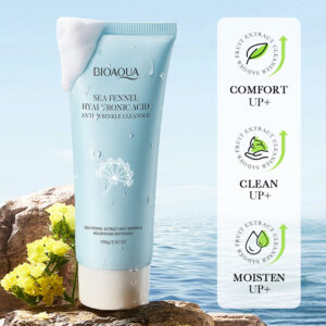 LIMPIADOR FACIAL ANTIARRUGAS CON ACIDO HIALURONICO Y HINOJO MARINO 100G