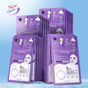MASCARILLA FACIAL 3 PASOS CON ACIDO HIALURONICO 0.8ML+0.8G+25G