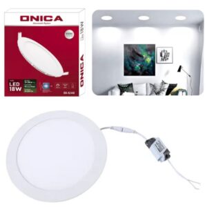 PANEL LED 18W FRIA ONICA REDONDO EMBUTIR