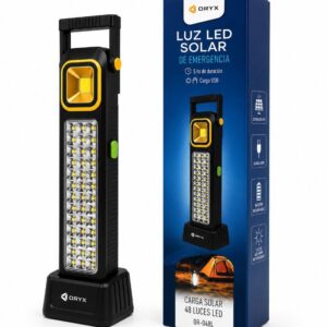 LUZ EMERGENCIA 48 LEDS OR-048L SOLAR USB RECRGBLE