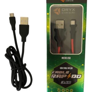 CABLE ORYX V8 A USB CORDON CAJA VERDE